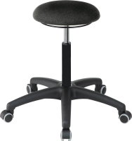 Drehhocker
Stoffpolster schwarz
Sitzhöhe 470-600 mm