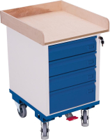 Rollschrank 150kg
B575xT660xH905mm
RAL 7035/5010
