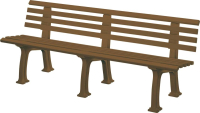 Gartenbank JUIST
4-Sitzer Länge 2000 mm
braun