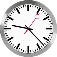 Quarzwanduhr Ø 30 cm
satin aluminium