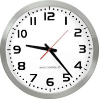 Funkwanduhr Ø 40 cm
Stainless Steel