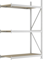 Weitspannregal MINI-RACK
B2600xT650xH2200 mm
Anbaufeld 3 Spanplatten