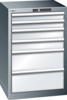 Schubladenschrank 27x27E
B564xT572xH850mm
RAL 7035