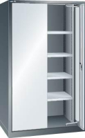 Einschwenktürenschrank
B1100xT641xH1950mm
RAL 5012,Vollblechtür