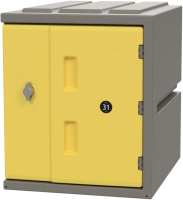 Kunststoff-Schließfach
B385xT470xH460 mm
Tür gelb