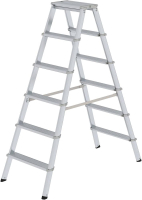 Alu-Stehleiter ML
2x6 Stufen
Gesamthöhe 1,39 m