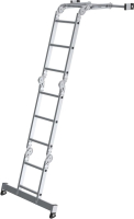 Alu-Vielzweckleiter
2x2 + 2x3 Sprossen
Höhe als Bühne 0,63 m