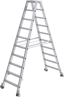 Alu-Stehleiter
2x10 Stufen, rollbar
Gesamthöhe 2,32 m