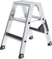 Alu-Stehleiter
2x3 Stufen clip-step R13
Gesamthöhe 0,67 m
