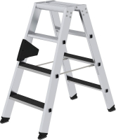 Alu-Stehleiter
2x4 Stufen clip-step R13
Gesamthöhe 0,91 m