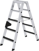 Alu-Stehleiter
2x5 Stufen clip-step R13
Gesamthöhe 1,14 m
