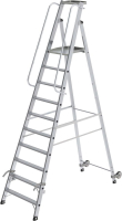 Alu-Stehleiter
10 Stufen, rollbar
Gesamthöhe 3,05 m