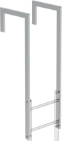 Ausstiegsholm
abgewinkelt L 1600 mm
Alu eloxiert