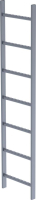 Schachtleiter
7 Sprossen L 1,96 m
B440 mm LW 300 mm