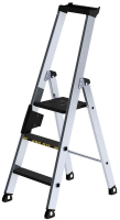 Alu-Stehleiter 250 kg
3 Stufen clip-step R13
Gesamthöhe 1,34 m