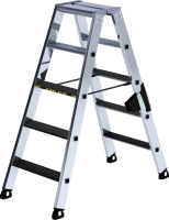 Alu-Stehleiter 250 kg
2x5 Stufen clip-step R13
Gesamthöhe 1,14 m