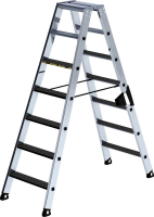 Alu-Stehleiter 250 kg
2x7 Stufen clip-step R13
Gesamthöhe 1,61 m