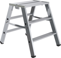 Alu-Arbeitspodest
2x3 Stufen klappbar
Podesthöhe 0,69 m