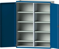 Schwerlastschrank
B1485xT500xH1950mm
RAL7035/5010 m.Mittelwand