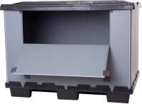 Faltbox grau
B800xT1200 mm, 9 Füße
mit Ladeklappe