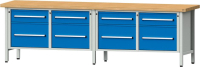 Anke Kastenwerkbank
B2800xT700xH850mm
RAL7035/5012 BMP: 50 mm
