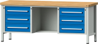 Anke Kastenwerkbank
B2000xT700xH850mm
RAL7035/5012 BMP: 50 mm