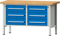 Anke Kastenwerkbank
B1500xT700xH900mm
RAL7035/5012 BMP: 50 mm