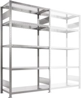 Steckregal Meta-CLIP S3
LR B1000xT500xH2500 mm
Grundfeld 6 Böden