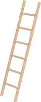Holz-Anlegeleiter
6 Sprossen
Leiterlänge 1,92 m