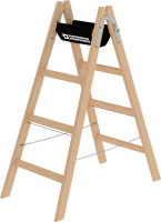 Holz-Stehleiter
2x4 Sprossen
Leiterlänge 1,23 m