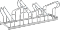 Fahrrad-Bügelparker
zweiseitig, verzinkt
L 1050 mm, 6 Plätze