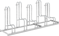 Fahrrad-Standparker
einseitig, verzinkt
L 1750 mm, 5 Plätze