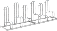 Fahrrad-Standparker
einseitig, verzinkt
L 2100 mm, 6 Plätze