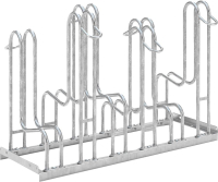 Fahrrad-Standparker
zweiseitig, verzinkt
L 1050 mm, 6 Plätze