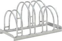 Fahrrad-Bogenparker
zweiseitig, verzinkt
L 700 mm, 4 Plätze
