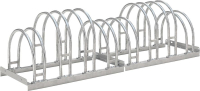 Fahrrad-Bogenparker
zweiseitig, verzinkt
L 1400 mm, 8 Plätze