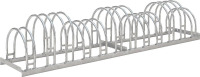 Fahrrad-Bogenparker
zweiseitig, verzinkt
L 2100 mm, 12 Plätze