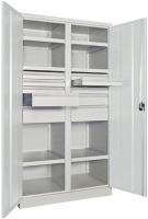 Schwerlastschrank m.Türen
H1950xB1040xT630 mm
6 FB,SL 6x75,2x125,175mm