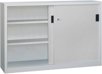 Schiebetürenschrank
B1500xT400xH1000 mm
4 Böden verz. Mittelwand