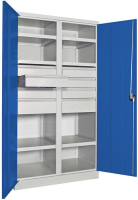 Schwerlastschrank m.Türen
H1950xB1040xT630 mm
6 FB, SL 6xFH 125,2x175mm