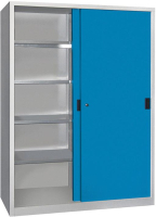 Schiebetürenschrank
B1500xT400xH1950 mm
8 Böden verz. Mittelwand