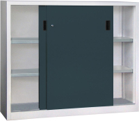 Schiebetürenschrank
B1500xT400xH1200 mm
4 Böden verz. Mittelwand