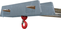 Lasthaken Stapler-
Aufsatz über zwei
Gabelzinken
verz., 2500 kg