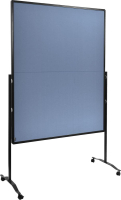 Moderationswand
PREMIUM plus klappbar
Textil blaugrau