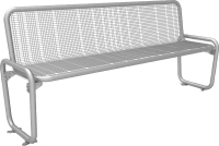 Parkbank PAMPLONA
Drahtgitter RAL 9006
B1896xT546xH875 mm
