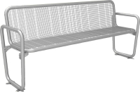 Parkbank PAMPLONA
Drahtgitter RAL 9006
B1896xT546xH875 mm