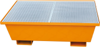 Auffangwanne mit
konischen Wänden
mit Gitterrost, 220 ltr.
1220x820x400mm, RAL 2004