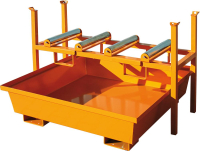 Einschubwanne mit
konischen Wänden
ohne Gitterrost, 240 ltr.
1230x1230x320mm, RAL 2004