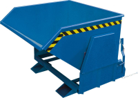 Kippbehälter mit
Abrollautomatik
und Abrollkufen
300 Liter,  RAL 5010