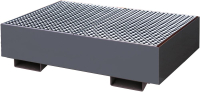 Auffangwanne mit
geraden Wänden
mit Gitterrost, 220 ltr.
1230x830x300mm, RAL 7016